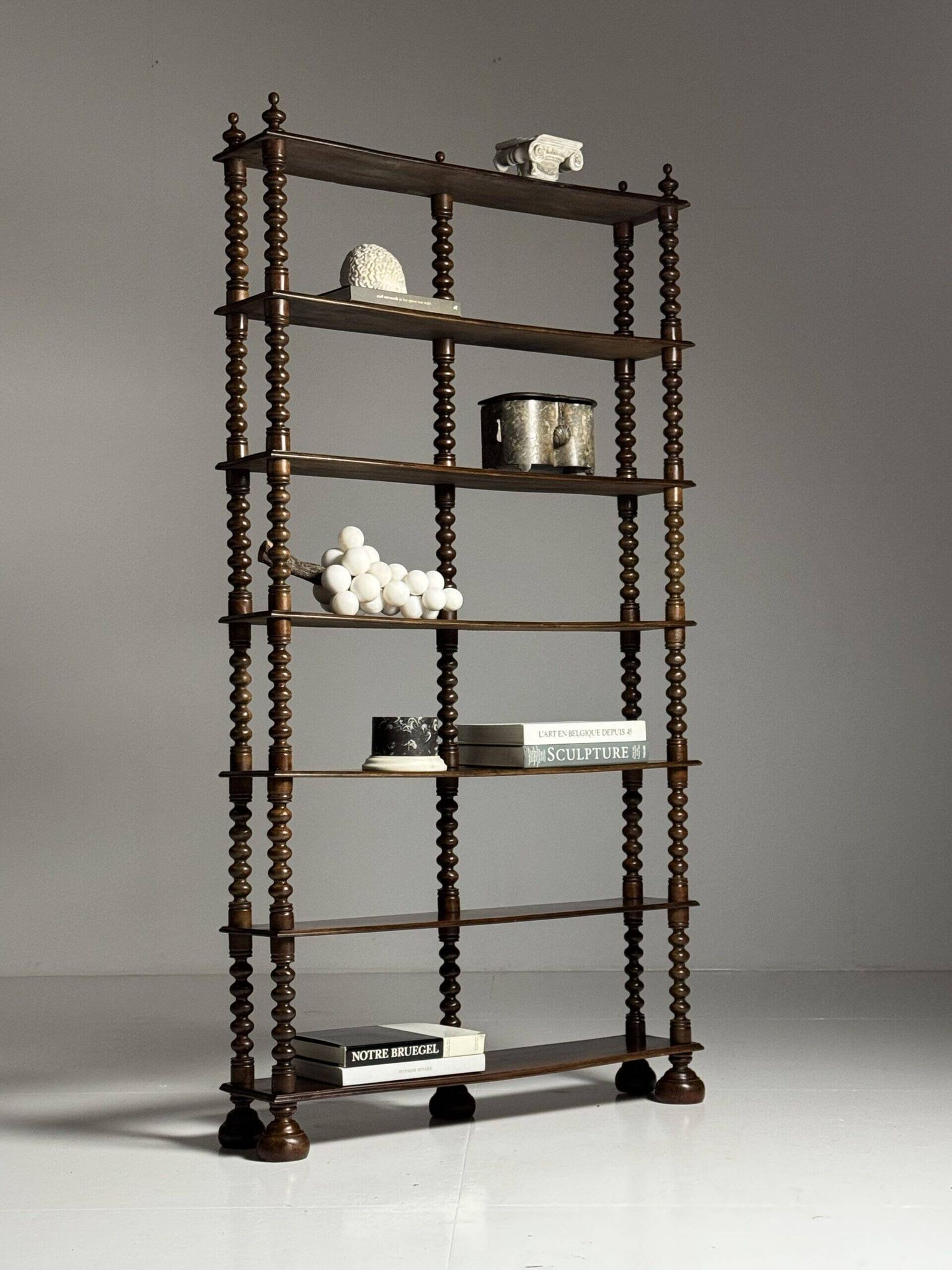 Bobbin bookcase / French antique bookshelf