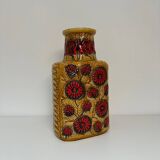 Large German ceramic vase 1970, vintage