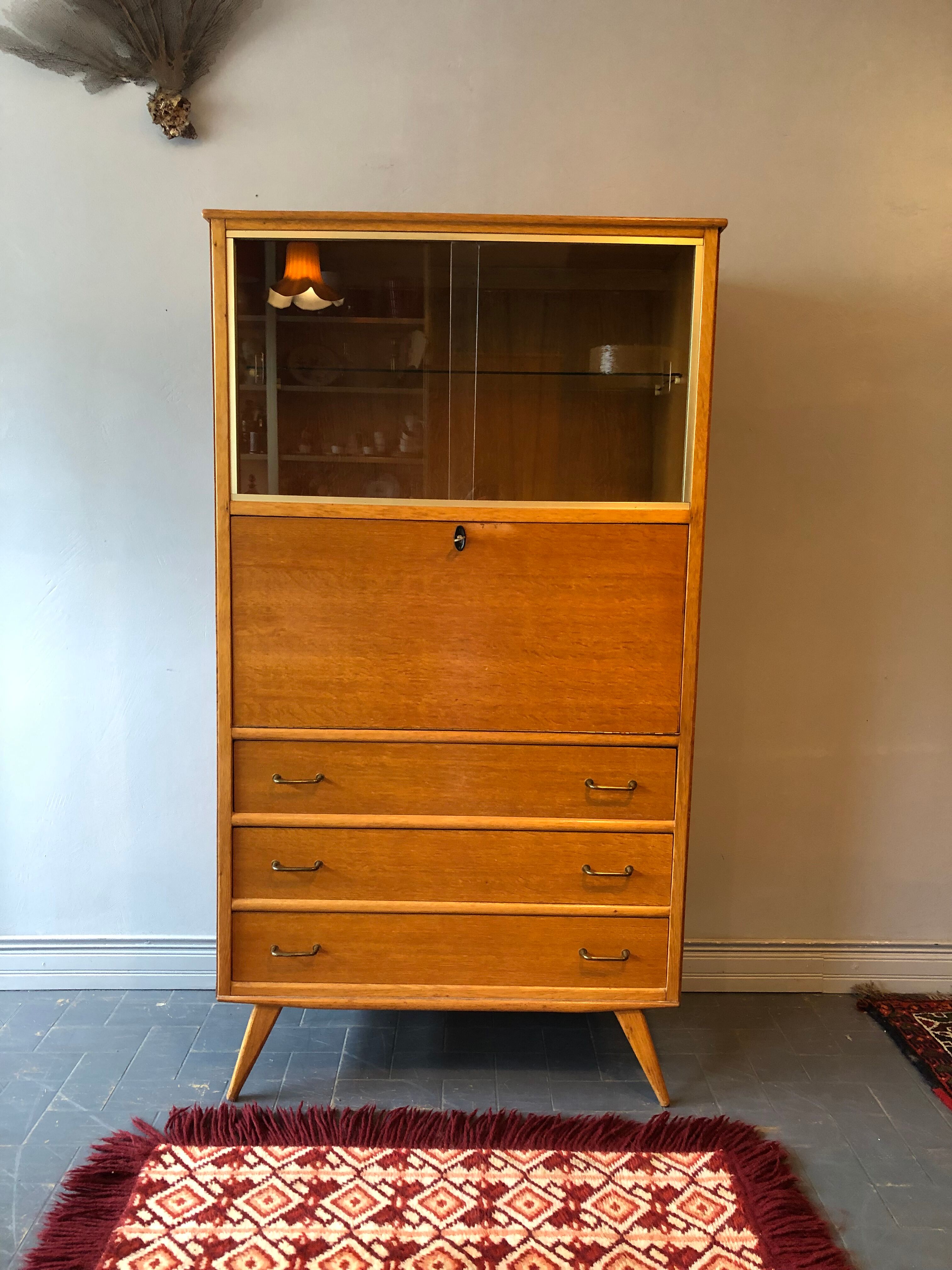 Secrétaire vintage pieds compas