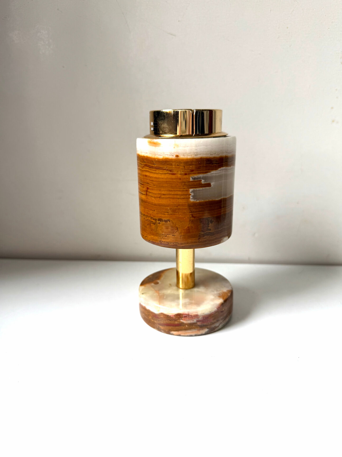 Vintage SAROME Japan Marble Onyx Table Lighter