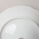 Lot of 4 flat plates Limoges FD Chauvigny golden white rose pattern