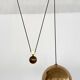 Florian Schulz Brass Pendant with Rotary Wheels and Counterweigh