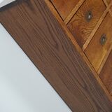 English Oak Apothecary / Filing Cabinet Campaign Style, 1930s