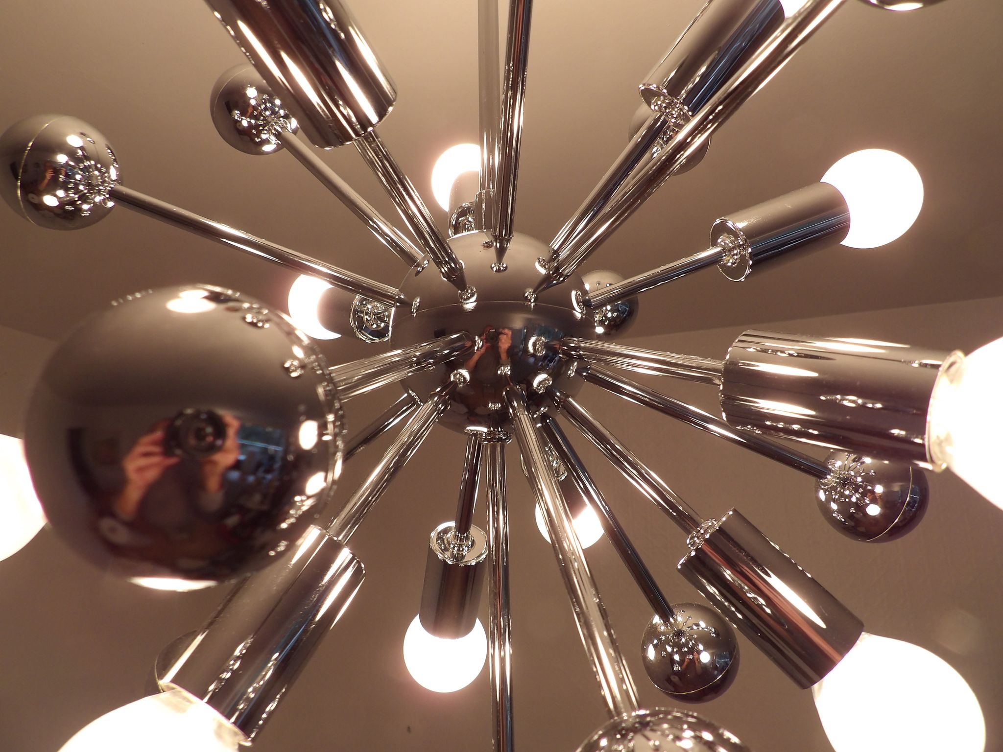 Sputnik hanging lamp 70s by Paul De Haan for Jolina