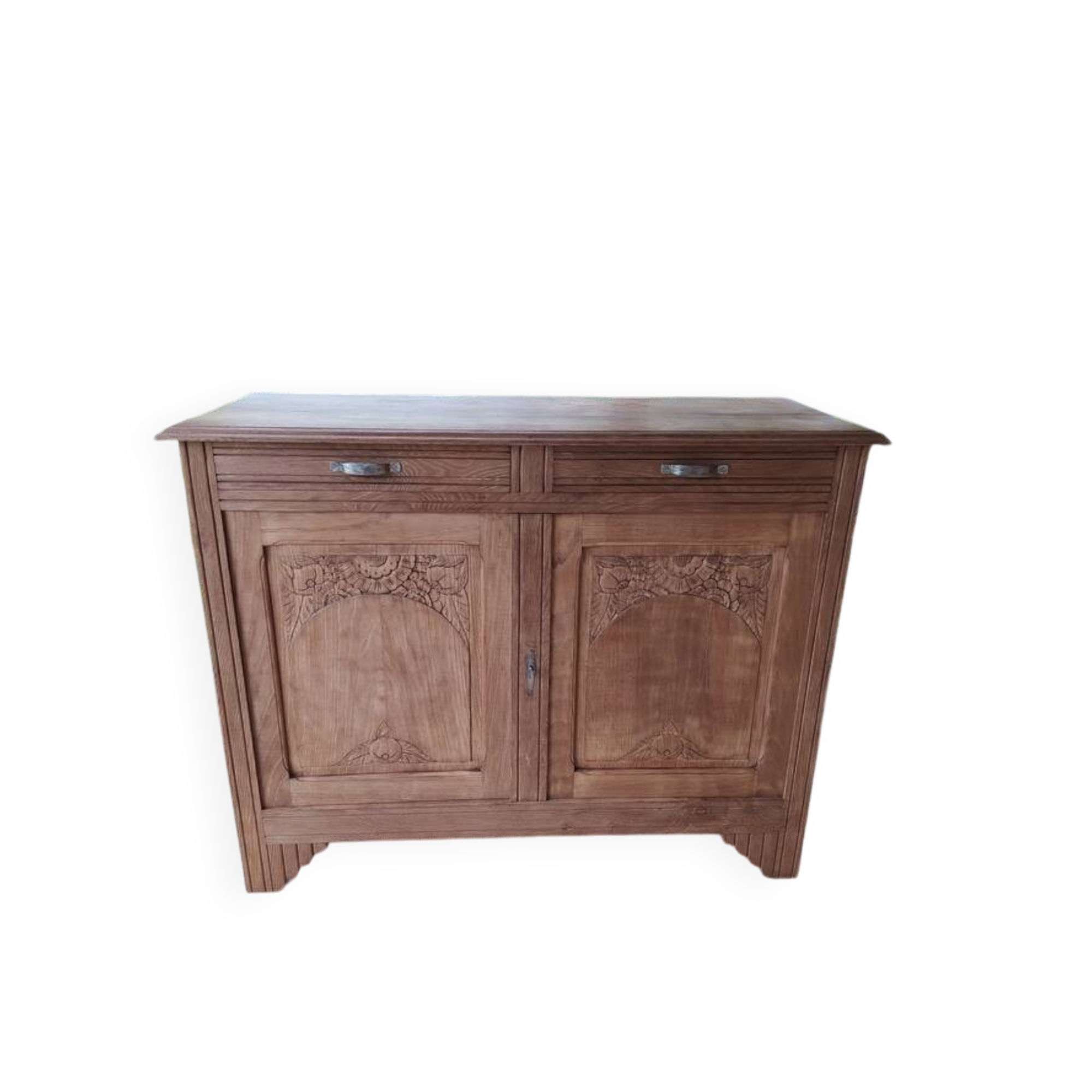 Parisian art deco sideboard in natural chestnut