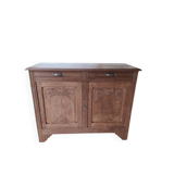 Parisian art deco sideboard in natural chestnut