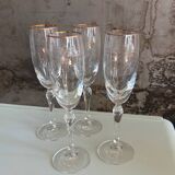Flûtes à champagne en cristal