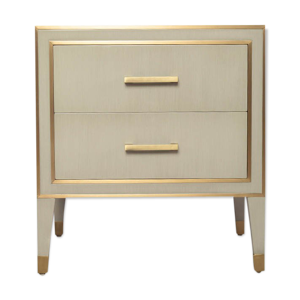 table de chevet gris
