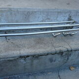 Wall coat rack / Art Deco hat in chrome metal