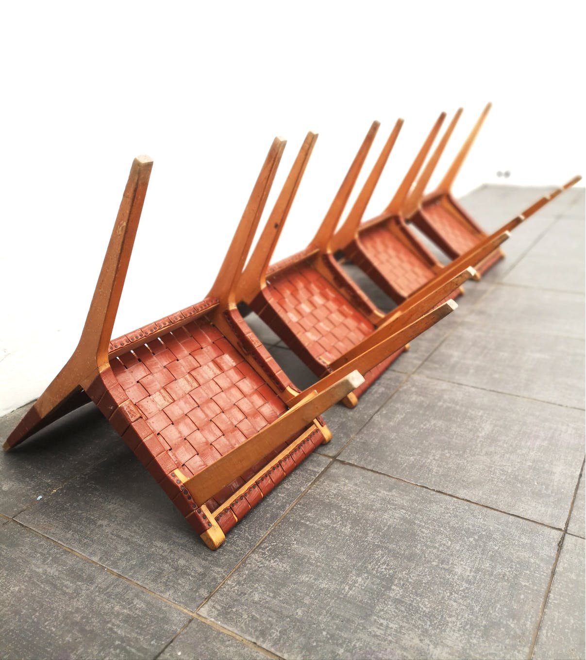 Set of 4 chairs Jens Risom for Knoll