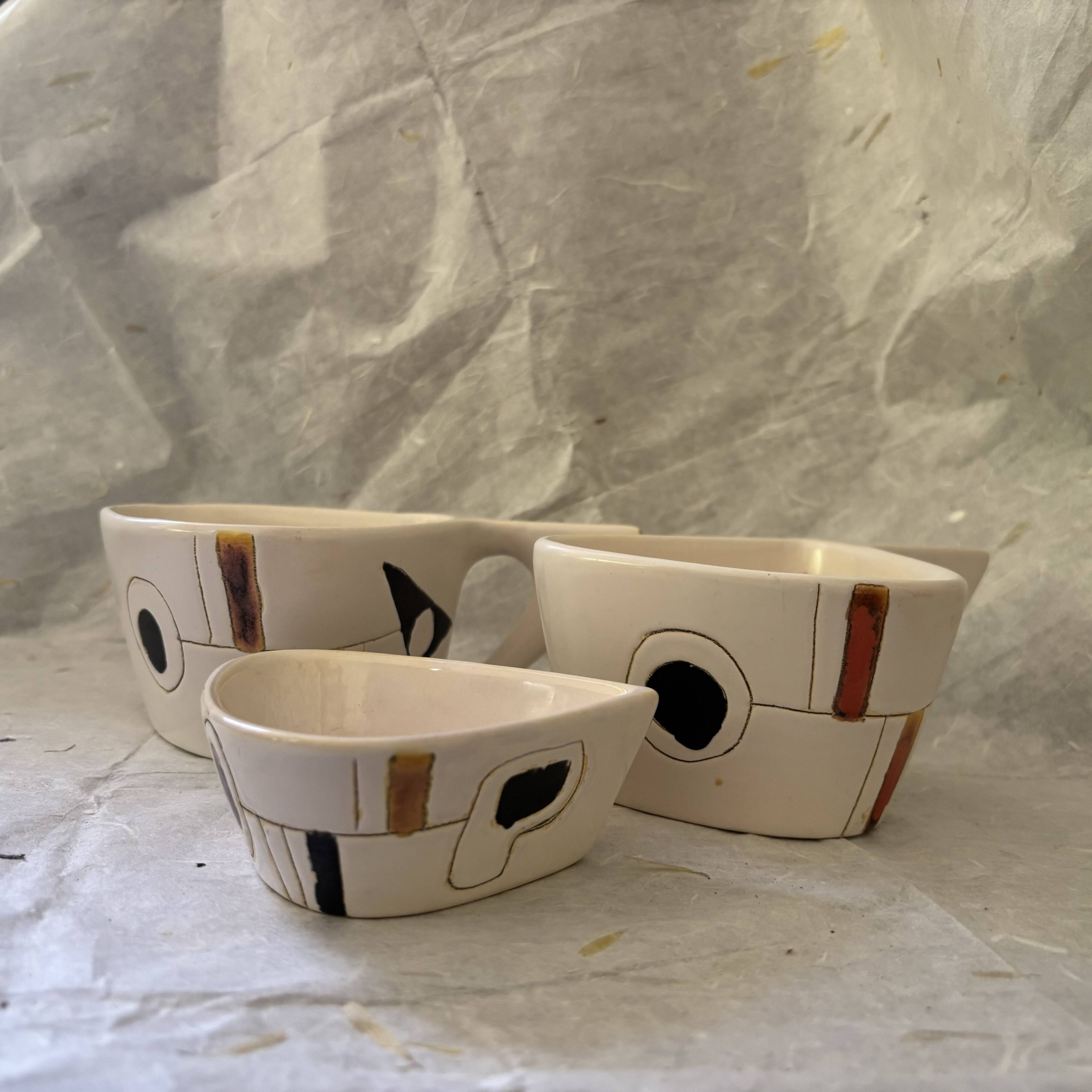 Ceramic tête-à-tête service, 1950s