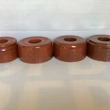 Four ceramic candlesticks AVV VVK Yser Tower Dixmude