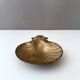 Vintage soap dish shell brass, soap holder gold