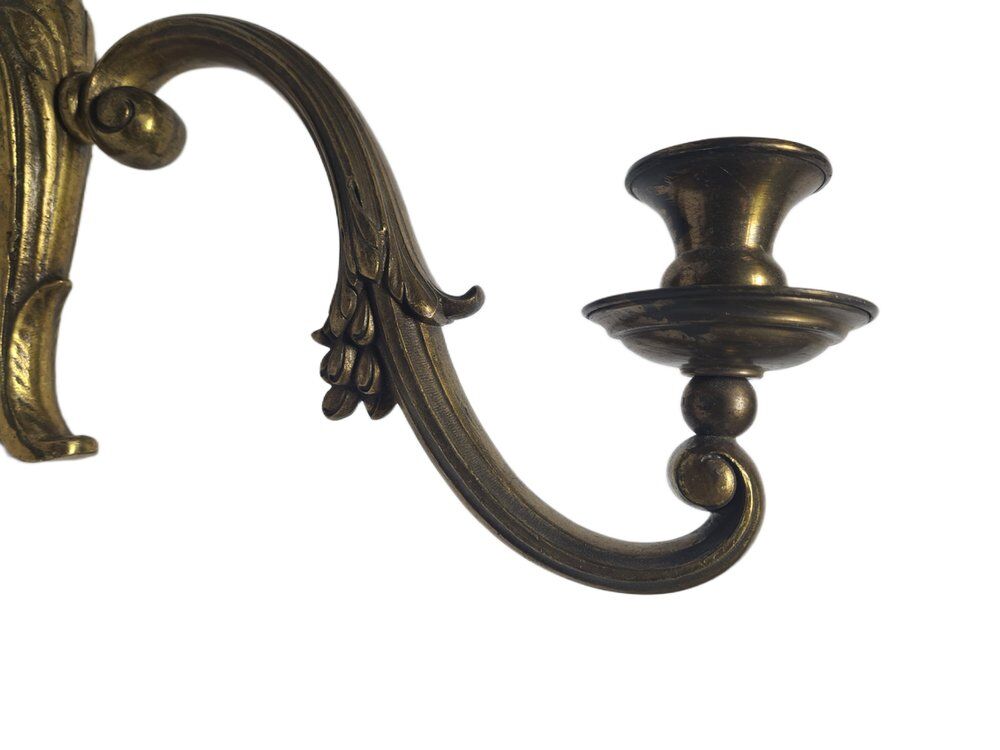 Classicist bronze wall lamp, Germany, 1900s