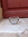 Vintage crystal glass ashtray