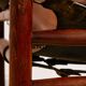 Hungarian calf leather lounge chair