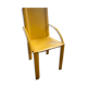 Fauteuil Coral en cuir jaune Matteo Grassi année 70