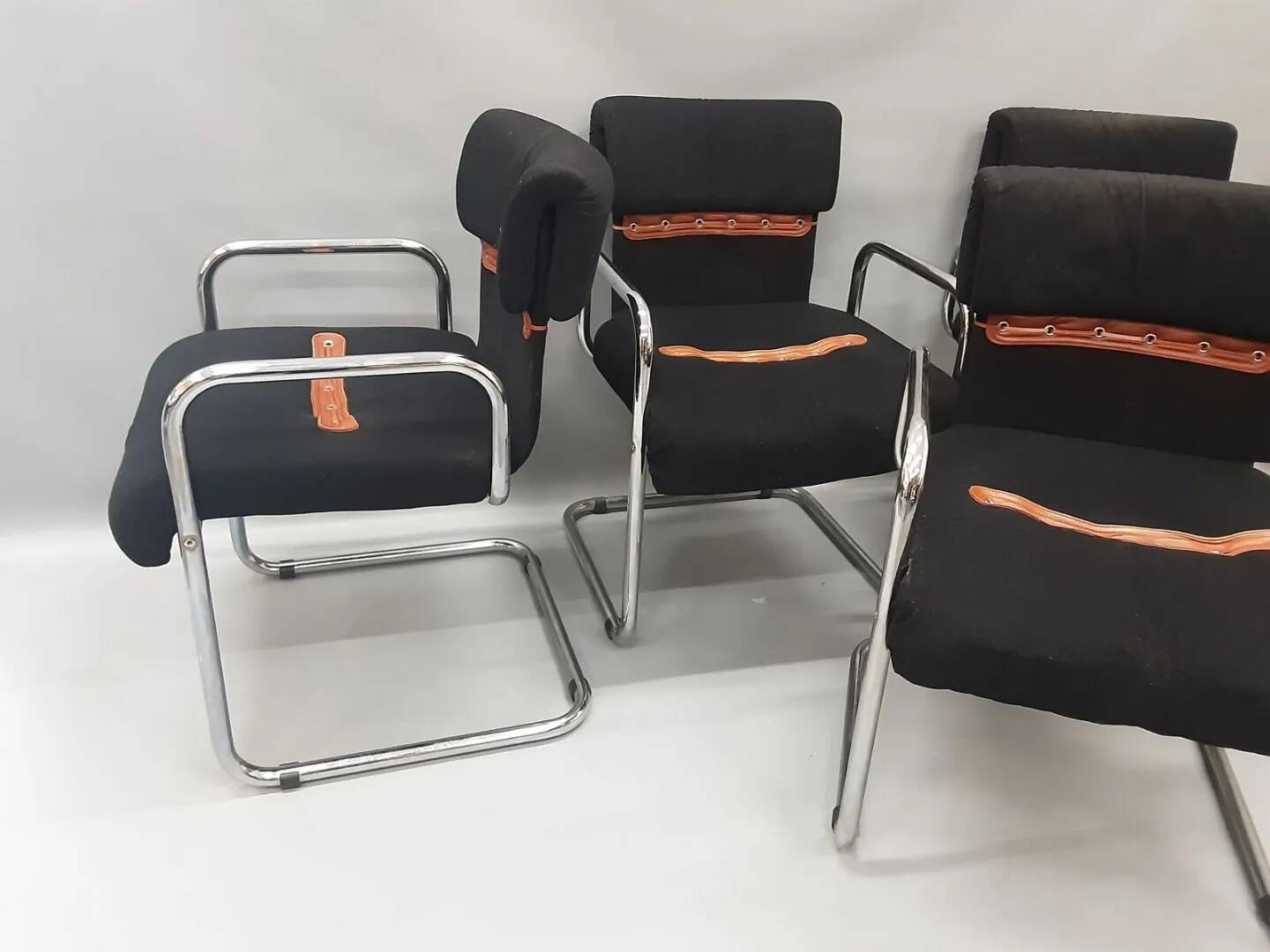 Chaises/fauteuils Guido Faleschini pour Hermes, 1970
