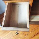 Pair of Art Deco bedside tables in solid walnut, 1940