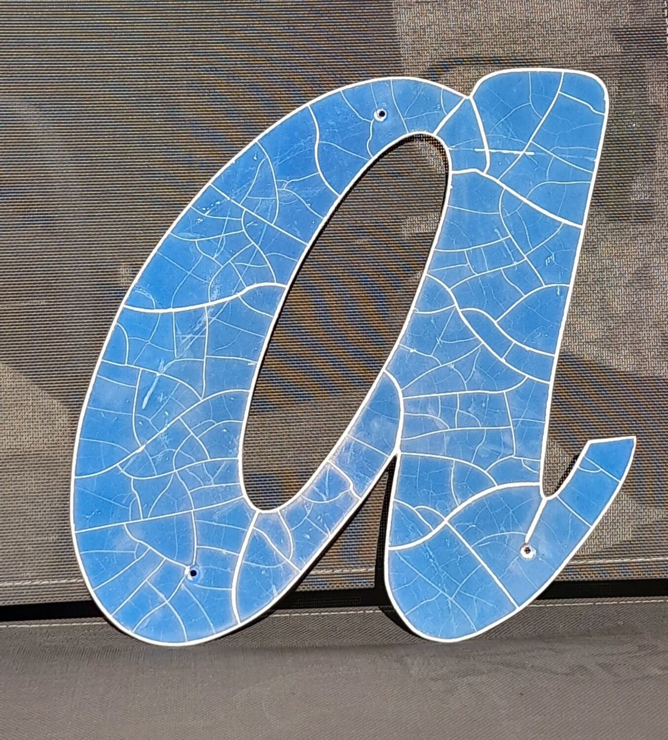 Metal sign letter 80s