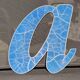 Metal sign letter 80s