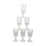 Set of 6 thick old glasses