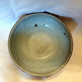 Blue glazed terracotta bowl