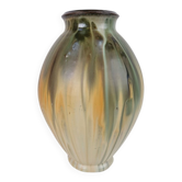 Glazed Stoneware Vase by Grégoire Lebon, Belgium, 1940s