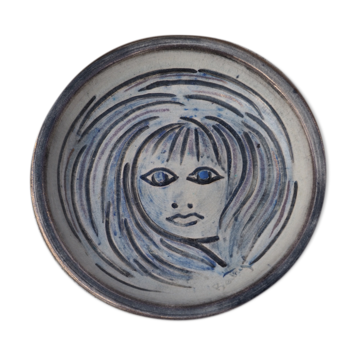 Accolay ceramic plate by Bertry