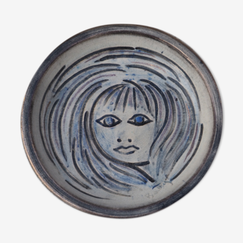 Accolay ceramic plate by Bertry