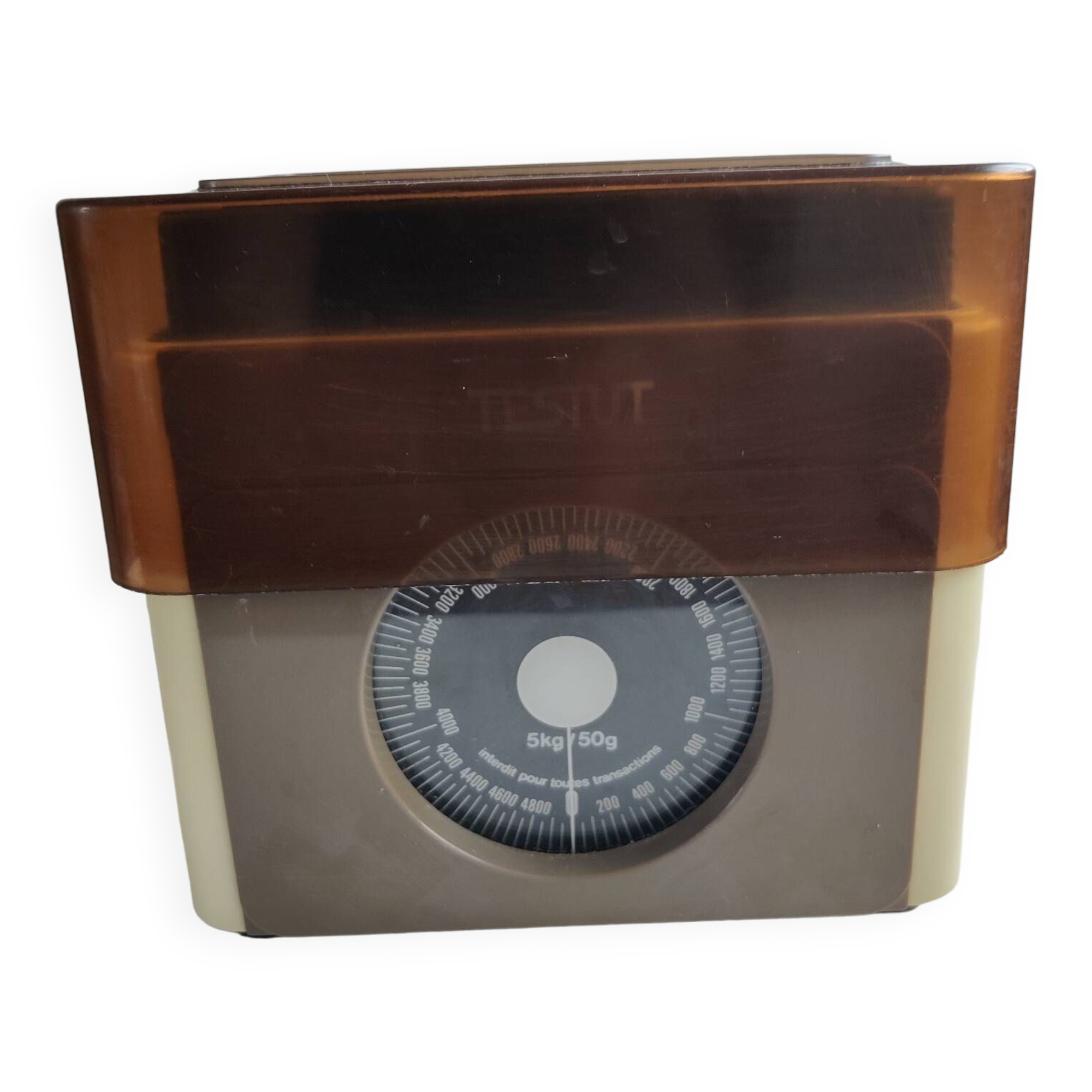 Beige testut scale 5 kg 70's