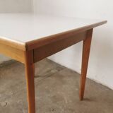 Square dining table, wood and formica, 1960s