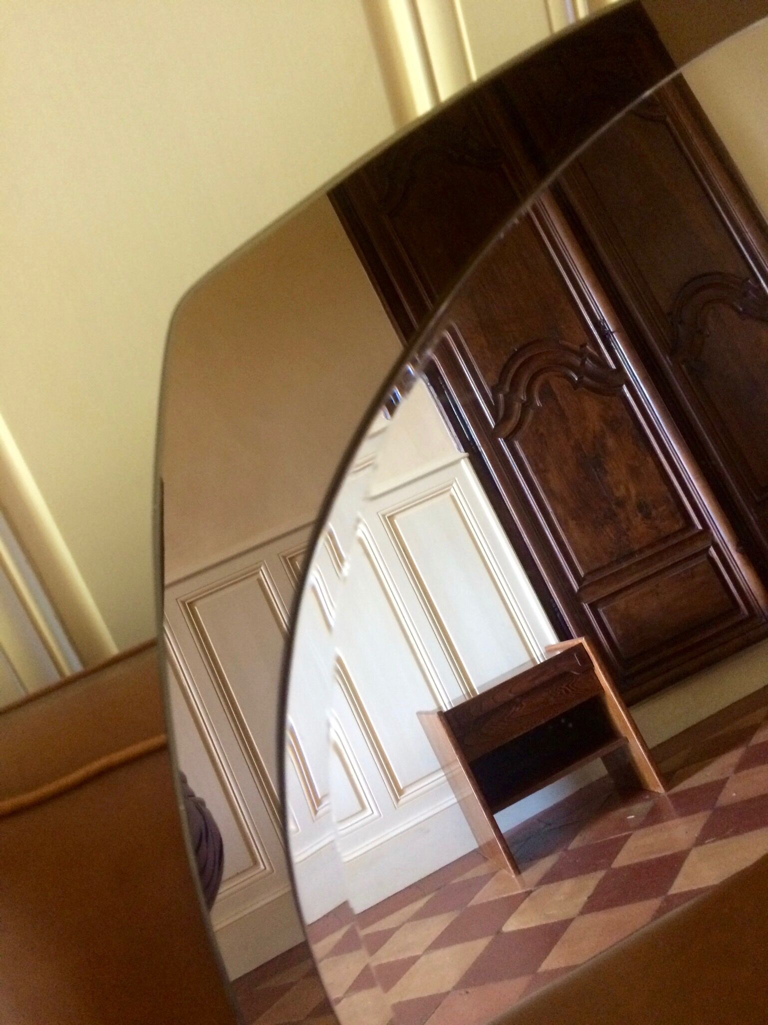 Italian tinted double mirror 72x58cm