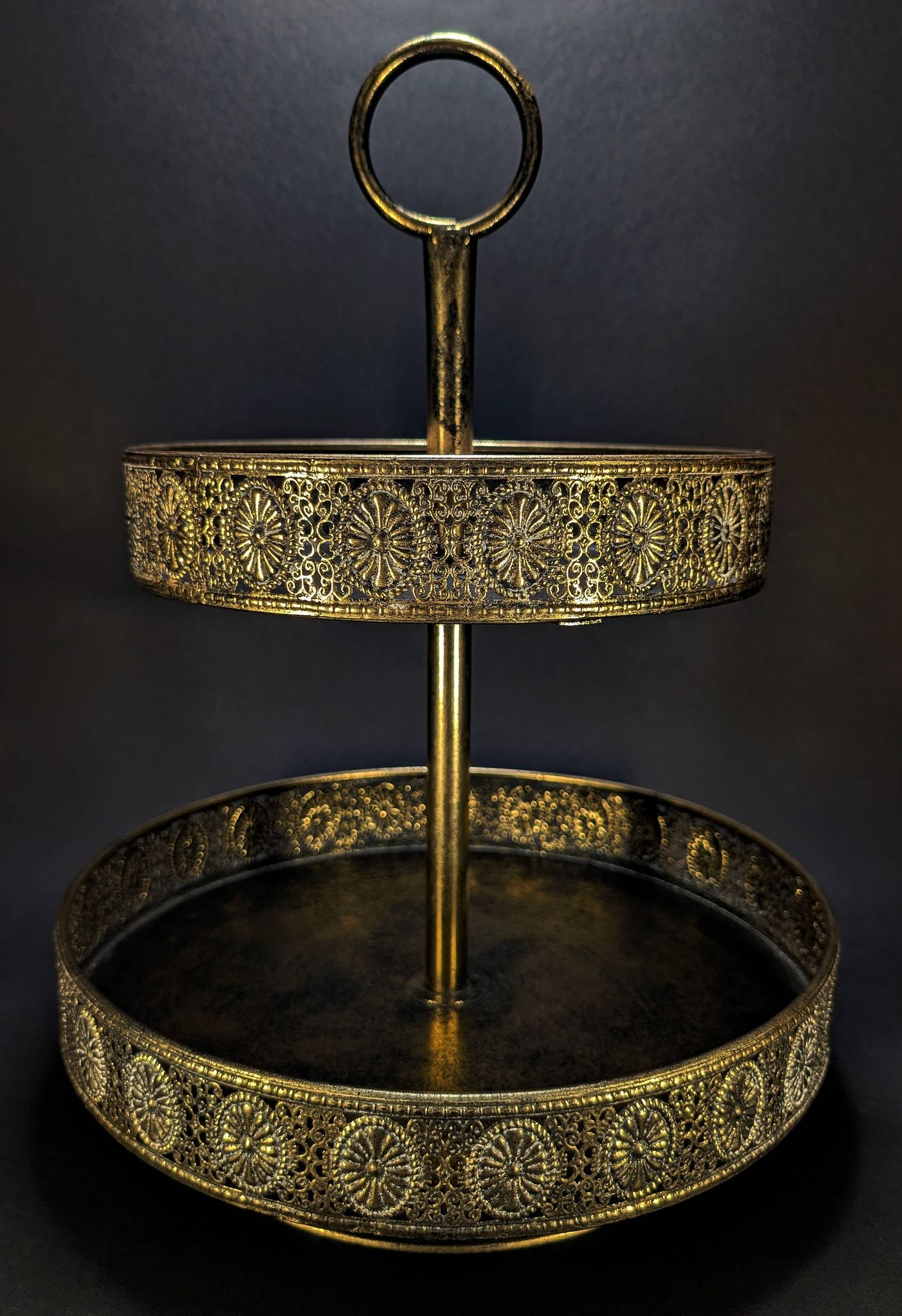 Decorative service support "Shabby Chic" with 2 levels