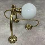 Large Art Deco wall lamp in brass