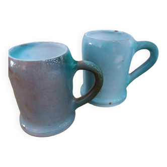 Blue ceramic mug