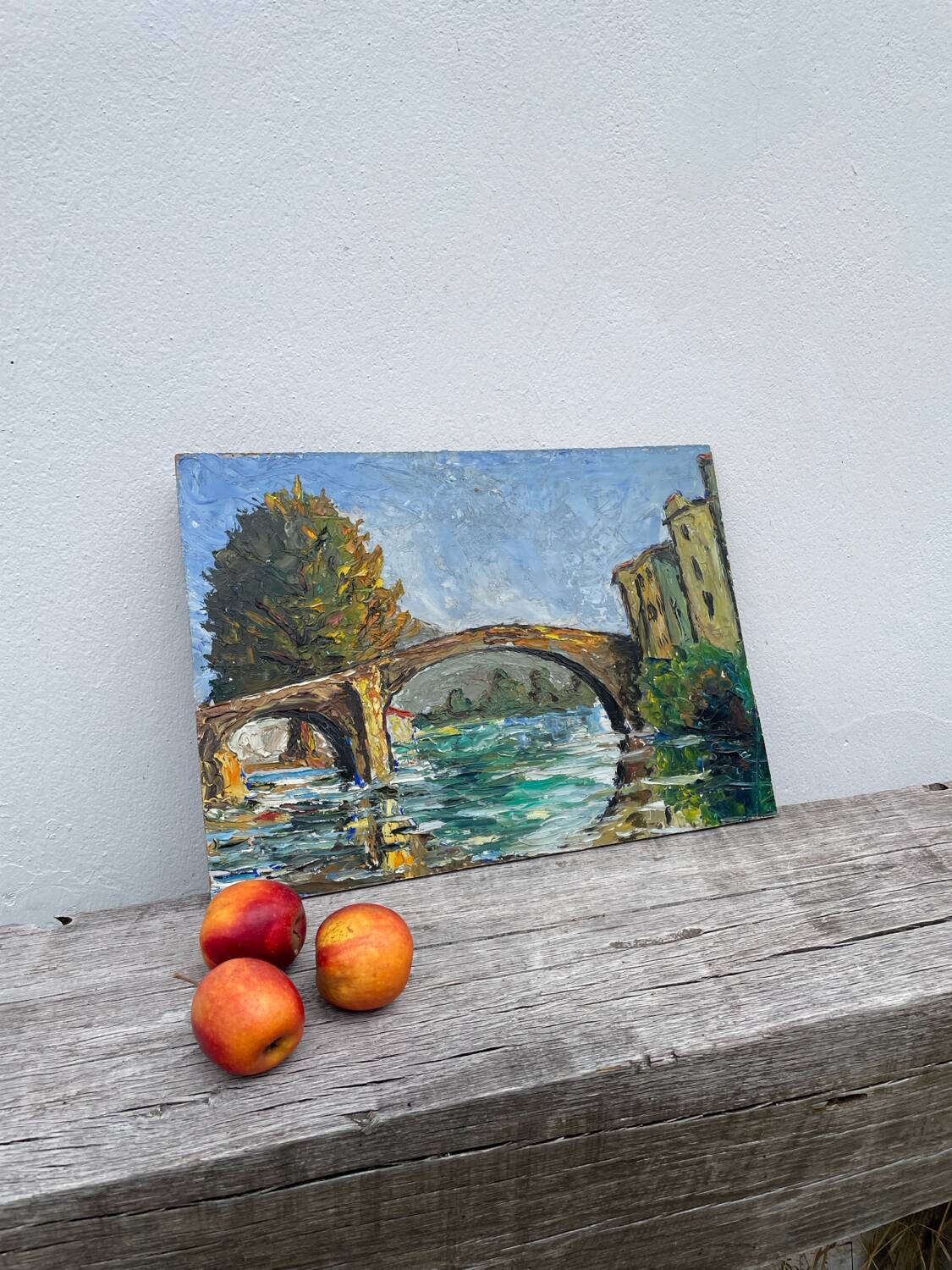 Oil knife painting landscape