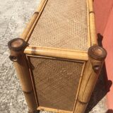 Commode bambou vintage