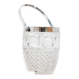 Engraved ice bucket with silver rim "Millepertuis"