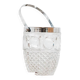 Engraved ice bucket with silver rim "Millepertuis"