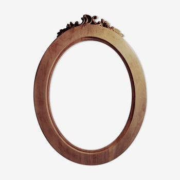 Cadre ovale en bois