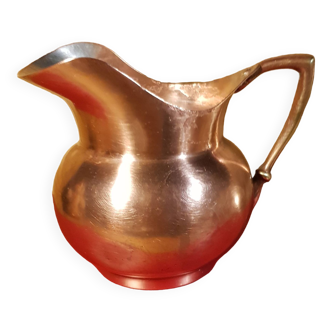 Small copper pitcher