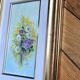 Watercolor under glass "Bouquet of Flowers", Italy