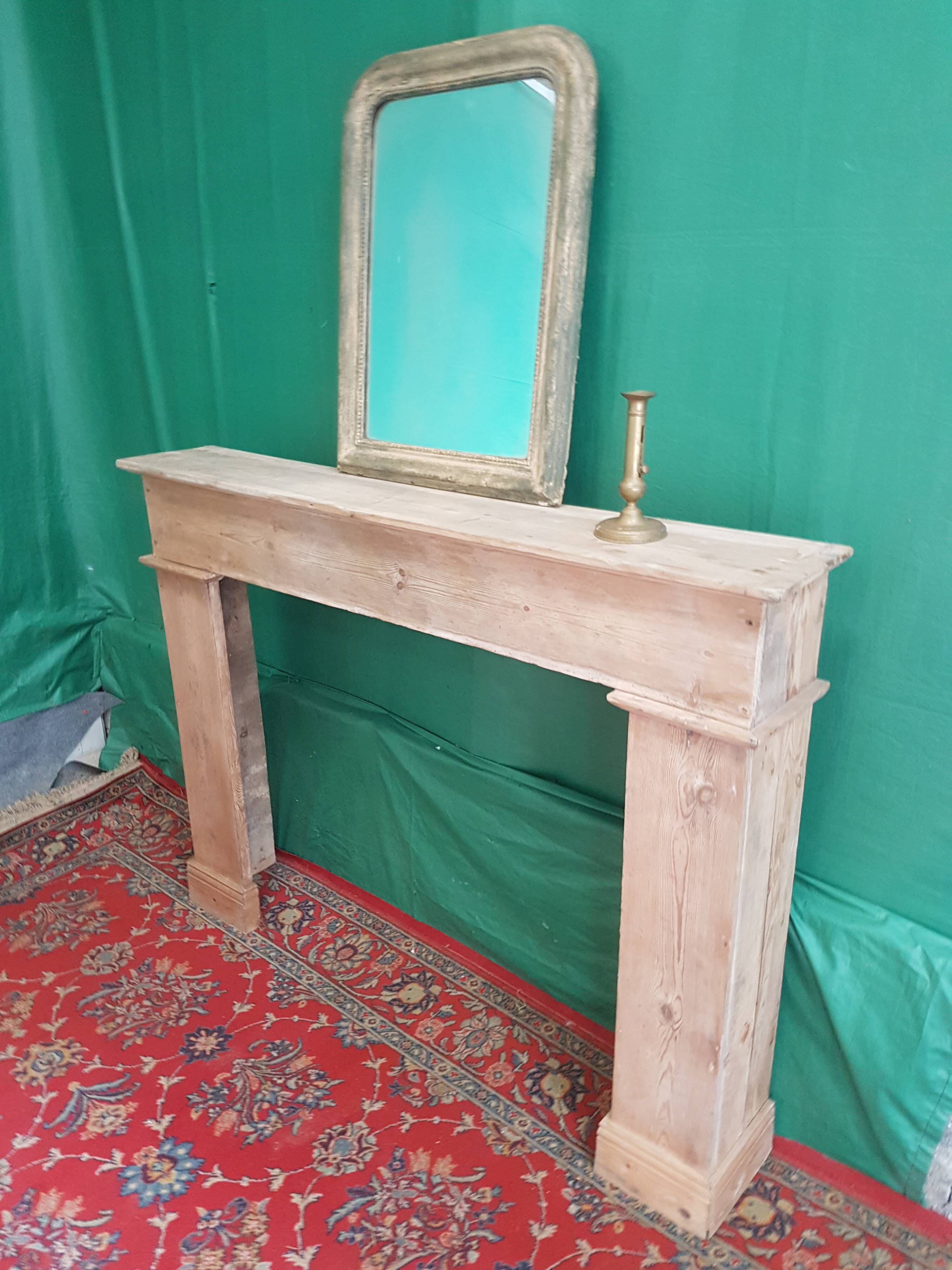 Pine fireplace