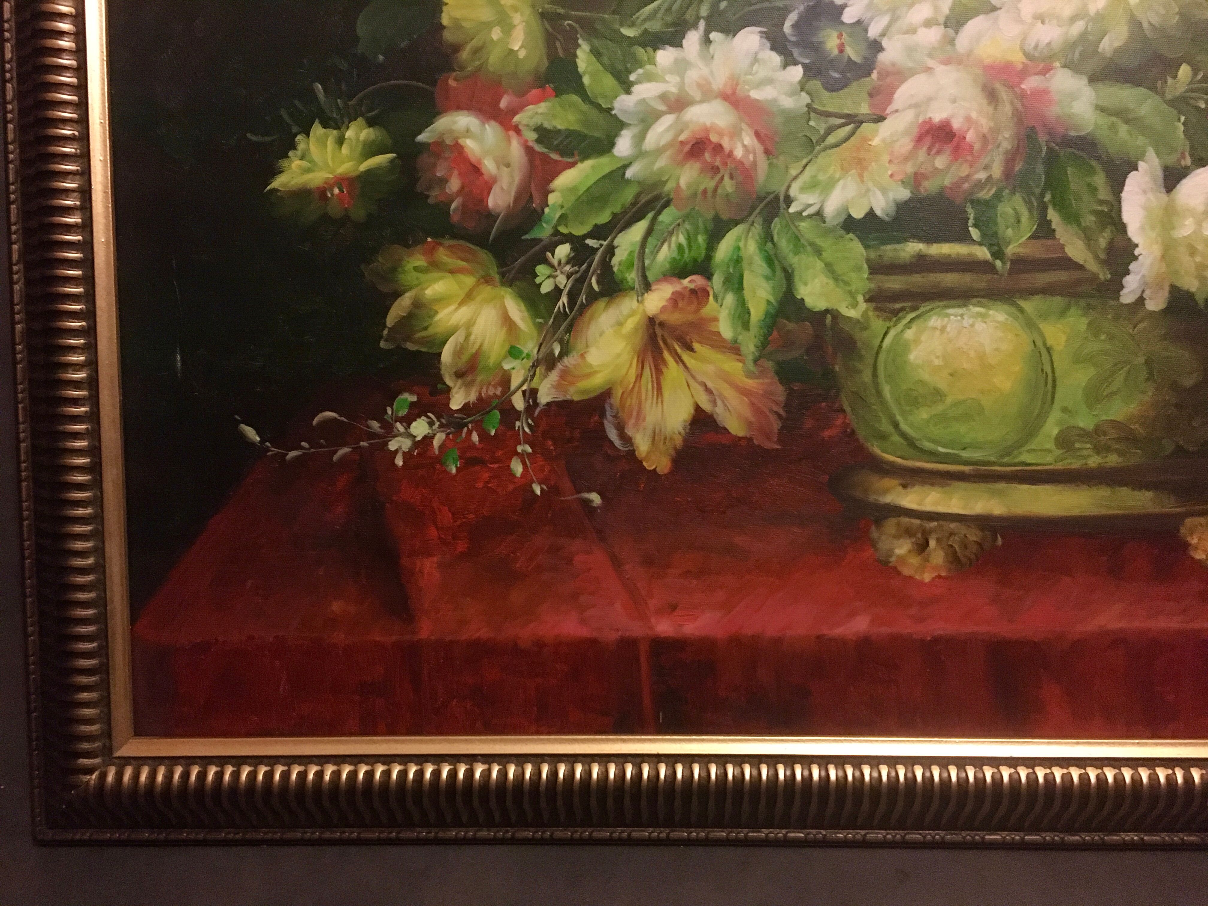 Painting flowers 100 x 72