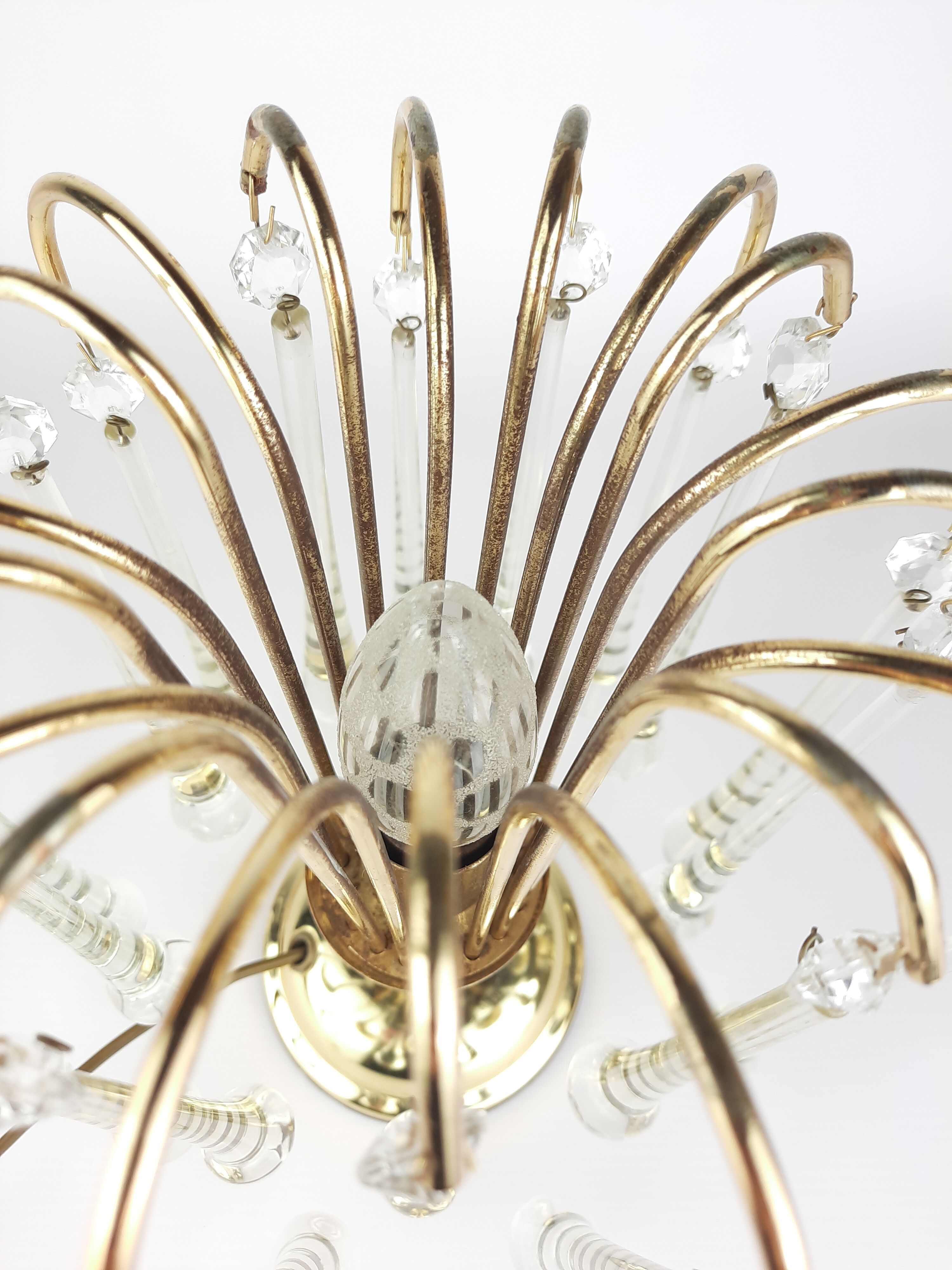 Murano glass waterfall drop lamp