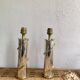 Duo pieds de lampe Ercuis