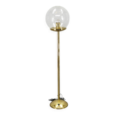 1970s Kamenicky Senov Bubble Glass and Brass Floor Lamp