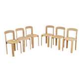 Ensemble de 6 chaises kaki par Bruno Rey pour Dietiker 70's