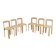 Ensemble de 6 chaises kaki par Bruno Rey pour Dietiker 70's